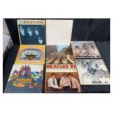 Vintage Beatles vinyl records