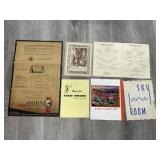 Vintage restaurant menus box lot