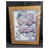 Oriental Print of Creature