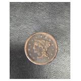 1856 Large Cent coin