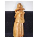 J Amsterdam carved wood sculpture Israeli artist