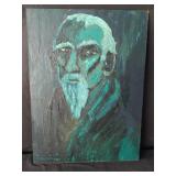 Signed figurative painting