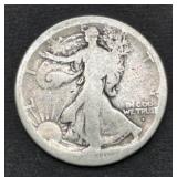 1916-D Walking Liberty Silver Half Dollar coin