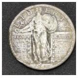 1918-D Standing Liberty Silver Quarter coin