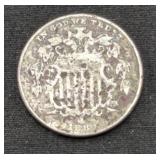 1883 Shield Nickel Coin