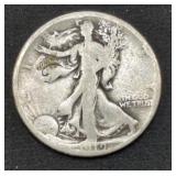 1919 Walking Liberty Silver Half Dollar coin