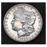 Uncirculated 1886 Morgan Silver Dollar Coin