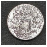 1872 Shield Nickel Coin