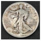 1919-S Walking Liberty Silver Half Dollar coin