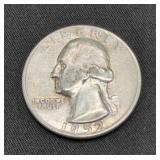 1952 Washington Silver Quarter coin