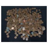 Group of wheat pennies PB