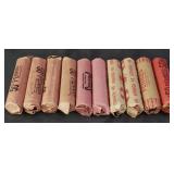 10 rolls wheat pennies