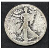 1919 Walking Liberty Silver Half Dollar coin