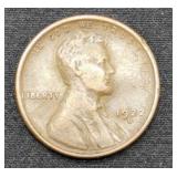 1922-D Lincoln Wheat Cent Penny Coin marked Fine