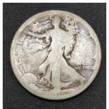 1916 Walking Liberty Silver Half dollar coin