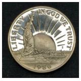 1986-S Proof US Statue of Liberty Commemorative