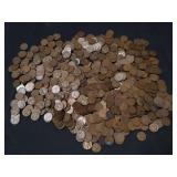 Group of wheat pennies PB some pre 1940