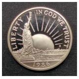 1986-S Proof US Statue of Liberty Commemorative
