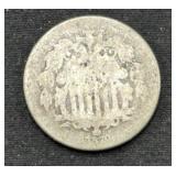 1870 Shield Nickel Coin