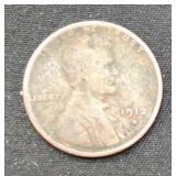 1912-D Lincoln Wheat Cent Penny Coin