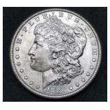 Uncirculated 1886 Morgan Silver Dollar Coin