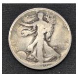 1919 Walking Liberty Silver Half Dollar coin