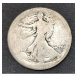 1916-D Walking Liberty Silver Half Dollar coin