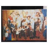 Jewish Giclee on canvas - Simcha Torah - dancing