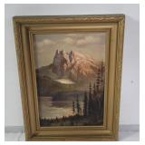 Oil painting on artist