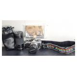 Olympus OM-2 1984 Los Angeles rainbow strap
