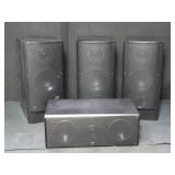 Set of 4 Snell speakers: 3 w/ tweeter & bass unit