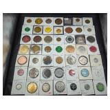Collection of 49 vintage and antique tokens and