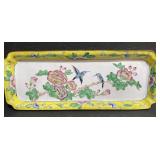 vintage chinese canton enamel dish