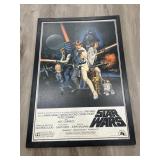 Vintage 1993 Star Wars framed poster