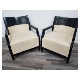 Pair of bernhardt occasional armchair