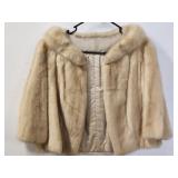 Vintage Harriet fur shawl tan/beige