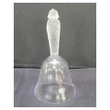 Glass Egyptian style figurine bell 7" x 3"