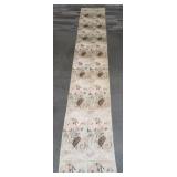 Asian silk table scarf in a tube