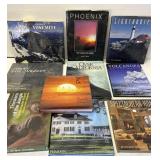 Box of 10 coffee table books- nature & design