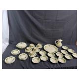 Franciscan ivy green china set .