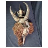 African carved wood mask