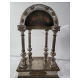 Vintage metal and wood religious altar 18"w x