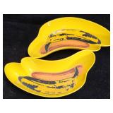 Andy Warhol Foundation banana bowls vintage