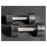 Pair of 12 lb dumbbells