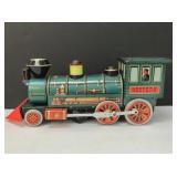 Vintage Modern Toys tin locomotive