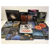 Box of 16 coffee table books on space & astronomy