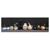 Group of miniature vases, pitcher, etc. Box lot