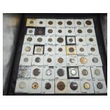 Collection of 49 vintage and antique coins in