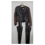 Vintage Leather Harley Davidson Riding Set Ladies