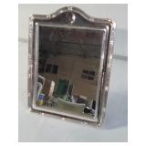 Silver plated table top mirror 13" x 10"